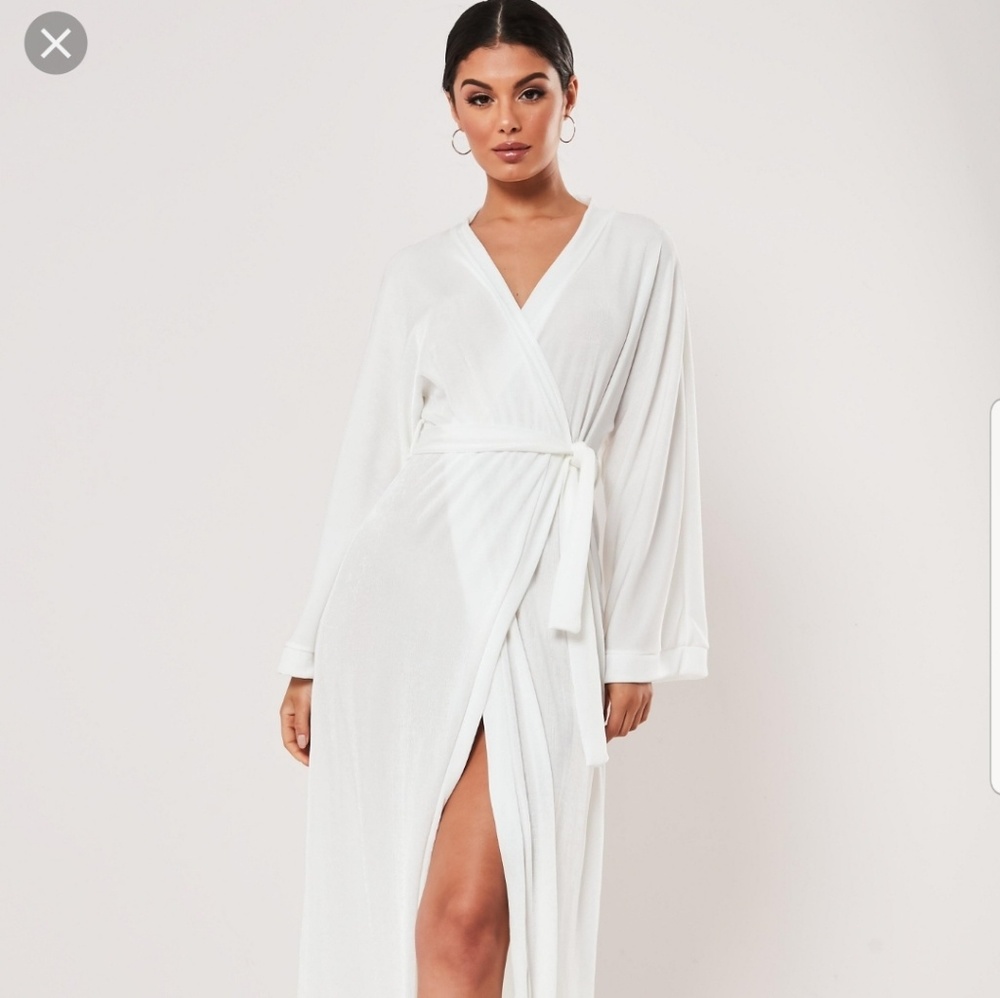 missguided slinky belted wrap kimono s6, 2  nwt